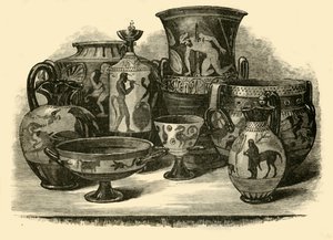 Jarrones etruscos, 1890 de Unbekannt