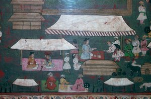 Mercaderes europeos e indios en Delhi, siglo XVII