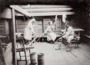 Vida cotidiana del pueblo Mari, Rusia, c1880s-c1890s de Unbekannt
