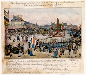 Ejecución de Robespierre y sus cómplices, 1794 de Unbekannt