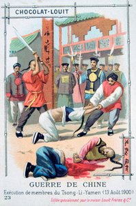 Ejecución de miembros de Tsong-Li-Yamen, China, Rebelión de los Bóxers, 13 de agosto de 1900