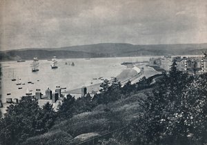 Exmouth - Vista mostrando la playa y la orilla opuesta, 1895 de Unbekannt