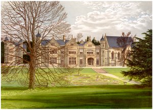 Casa Exton, Rutland, hogar del Conde de Gainsborough, c1880 de Unbekannt