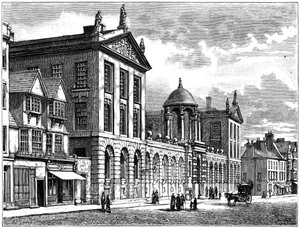 Fachada del Queens College, Universidad de Oxford
