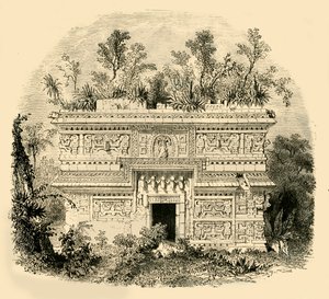 Fachada del Palacio Nativo en Yucatán, 1890