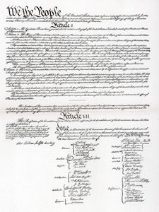 Facsímil del Preámbulo y la Constitución de los Estados Unidos de América, 1901 de Unbekannt