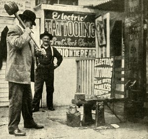 Atracción de feria, 1910