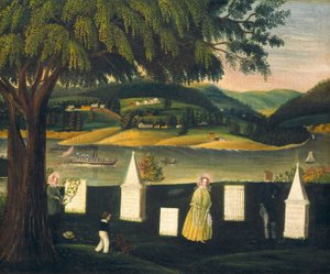 Cementerio familiar, c. 1840 de Unbekannt