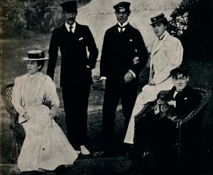 Grupo familiar en Cowes, principios de la década de 1890, 1945 de Unbekannt