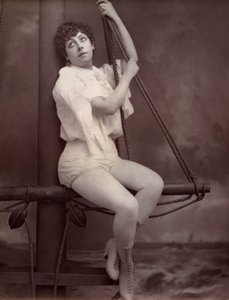 Fannie Leslie, cantante y actriz británica, 1882