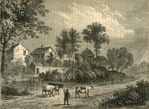 Granja en el Regents Park, 1750, c1876 de Unbekannt