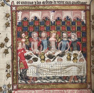 Banquete en Oxford Un ciclo de romances de Alejandro, ca. 1400 de Unbekannt