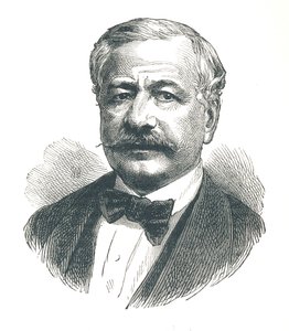 Ferdinand de Lesseps, diplomático francés y luego desarrollador del Canal de Suez, 1893 de Unbekannt