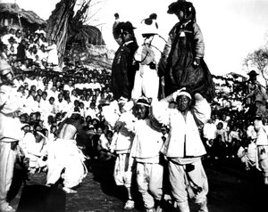 Festival en Corea, 1900 de Unbekannt