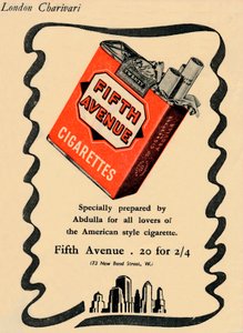 Cigarrillos de la Quinta Avenida, 1946