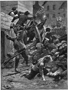 Luchando en las barricadas, La Monarquía de Julio, Francia