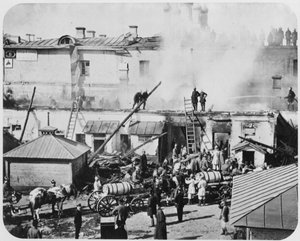 Incendio en Moscú, Rusia, 1872