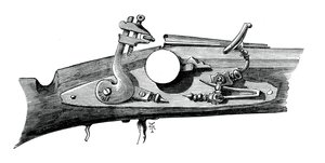 Firelock o snaphance de Haddon Hall, Derbyshire, c1620, c1880 de Unbekannt