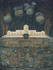 Fuegos artificiales e iluminación con motivo del Tratado de Abo el 15 de septiembre de 1743, mediados del siglo XVIII
