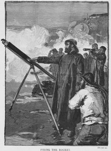 Lanzando el cohete, c1880