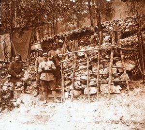 Puesto de primeros auxilios, Argonne, norte de Francia, c1914-c1918 de Unbekannt