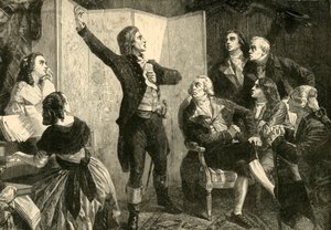 Primera interpretación de La Marsellesa por Rouget De Lisle, 1792, 1890 de Unbekannt