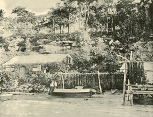 Cabaña de pescadores, Como, 1901 de Unbekannt