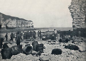 Flamborough - Los pescadores en el trabajo, 1895 de Unbekannt