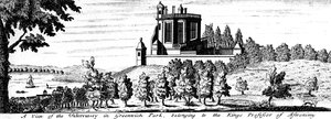 Casa Flamsteed en el Parque de Greenwich, Londres, finales del siglo XVII
