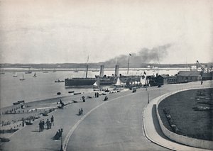 Fleetwood - El paseo marítimo: Salida del vapor de la Isla de Man, 1895 de Unbekannt