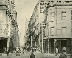 Flinders Lane, Melbourne, 1901 de Unbekannt