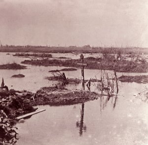 Inundaciones, Flandes, Bélgica, c1914-c1918 de Unbekannt