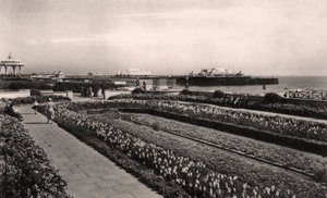 Jardines Florales y el Muelle Oeste, Brighton, Sussex, 1938 de Unbekannt