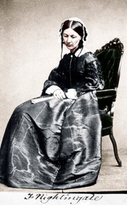 Florence Nightingale, enfermera inglesa y reformadora hospitalaria, 1854