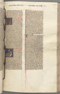 Fol. 194r, Judith, inicial historiada A, Judith decapitando a Holofernes, c. 1275-1300 de Unbekannt