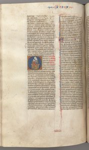 Fol. 249v, Cantar de los Cantares, inicial historiada O, la Virgen y el Niño, c. 1275-1300 de Unbekannt