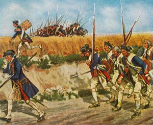 Marcha forzada de las tropas de Frederick de Mähren a Küstrin, 1758, 1936 de Unbekannt
