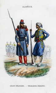 Legionario extranjero y tirador nativo, Ejército Francés en Argelia