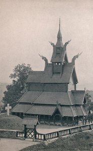 Iglesia de madera de Fortun, 1914 de Unbekannt