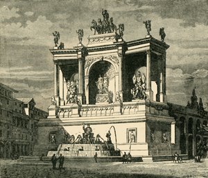 Fuente de Alejandro Severo, Roma, 1890 de Unbekannt