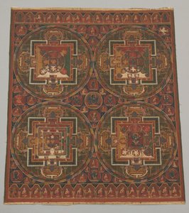 Cuatro mandalas del ciclo Guhyasamaja