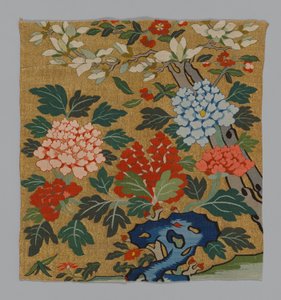 Fragmento de un Panel de Silla K’assu, China, dinastía Qing