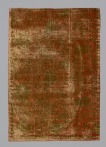 Fragmento de tela de mobiliario, China, dinastía Qing 1644-1911, 1775-1850