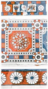 Fragmentos de pinturas murales, palacio de Tukulti-Ninurta I, Kar-Tukulti-Ninurta, Asiria, 1928 de Unbekannt