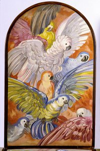 Francia - Oise - departamento 60 - Beauvais - Museo departamental de Oise - Salón “los Parroquets” - Cartón de Leonetto Capiello (1875-1942), tapiz de Beauvais de Unbekannt