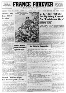 Francia para siempre, periódico, 18 de junio de 1944