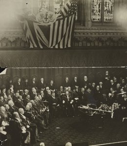 Libertad de la Ciudad de Londres conferida a Theodore Roosevelt en el Guildhall, Londres de Unbekannt