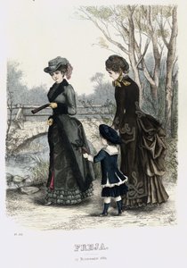 Freja revista ilustrada de moda escandinava 1882, ilustración n.º 21 de Unbekannt