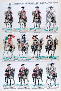 Ejército francés, mosqueteros montados, siglo XVIII siglo XIX de Unbekannt