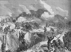 Ataque francés al Malakhoff, c1880 de Unbekannt